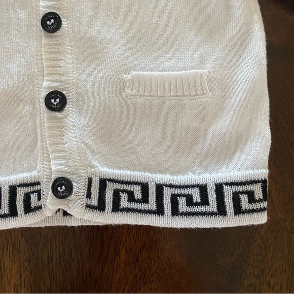 Versace Young Knit Cardigan Greca Logo - Picture 6 of 10